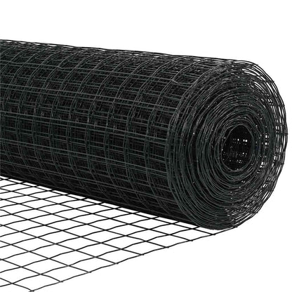 Euro-Zaun mit Betonsockel 10 x 1,5 m PVC-beschichteter Stahl