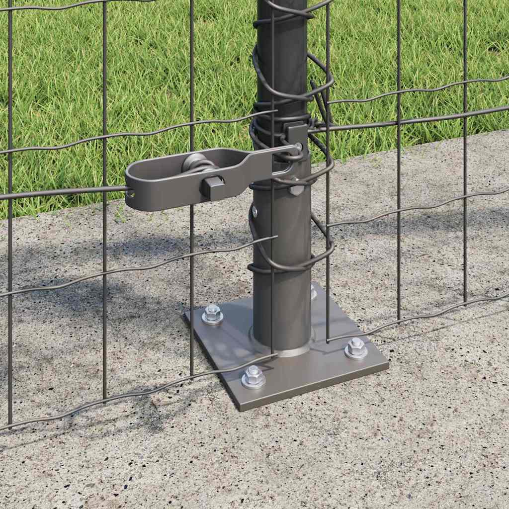 Geschweißter Drahtzaun mit Betonfundament 10 x 0,8 m (B x H)