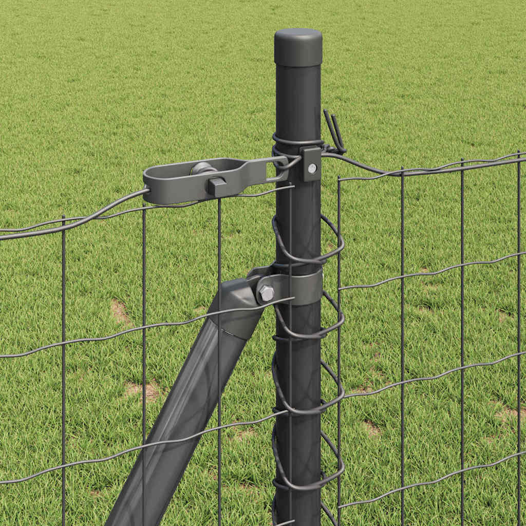 Geschweißter Drahtzaun mit Betonfundament 10 x 0,8 m (B x H)