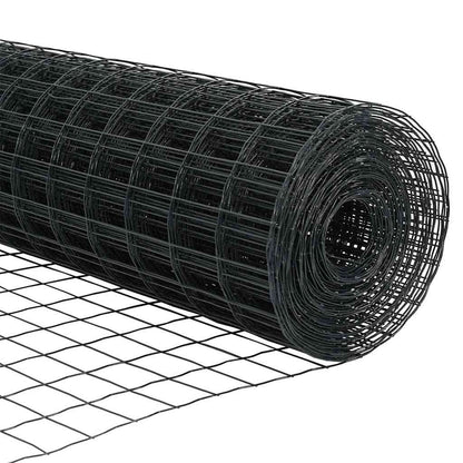 Euro-Zaun mit Betonsockel 10 x 1,4 m PVC-beschichteter Stahl
