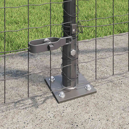 Euro-Zaun mit Betonsockel 10 x 1,4 m PVC-beschichteter Stahl