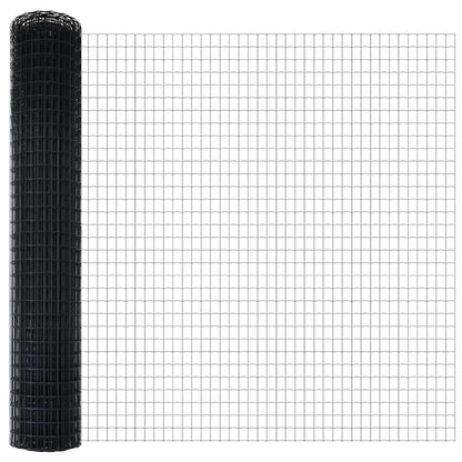 Euro-Zaun mit Betonsockel 10 x 1,4 m PVC-beschichteter Stahl