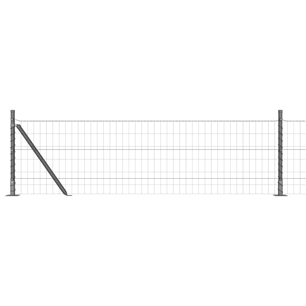 Geschweißter Drahtzaun mit Betonfundament 10 x 0,4 m (B x H)