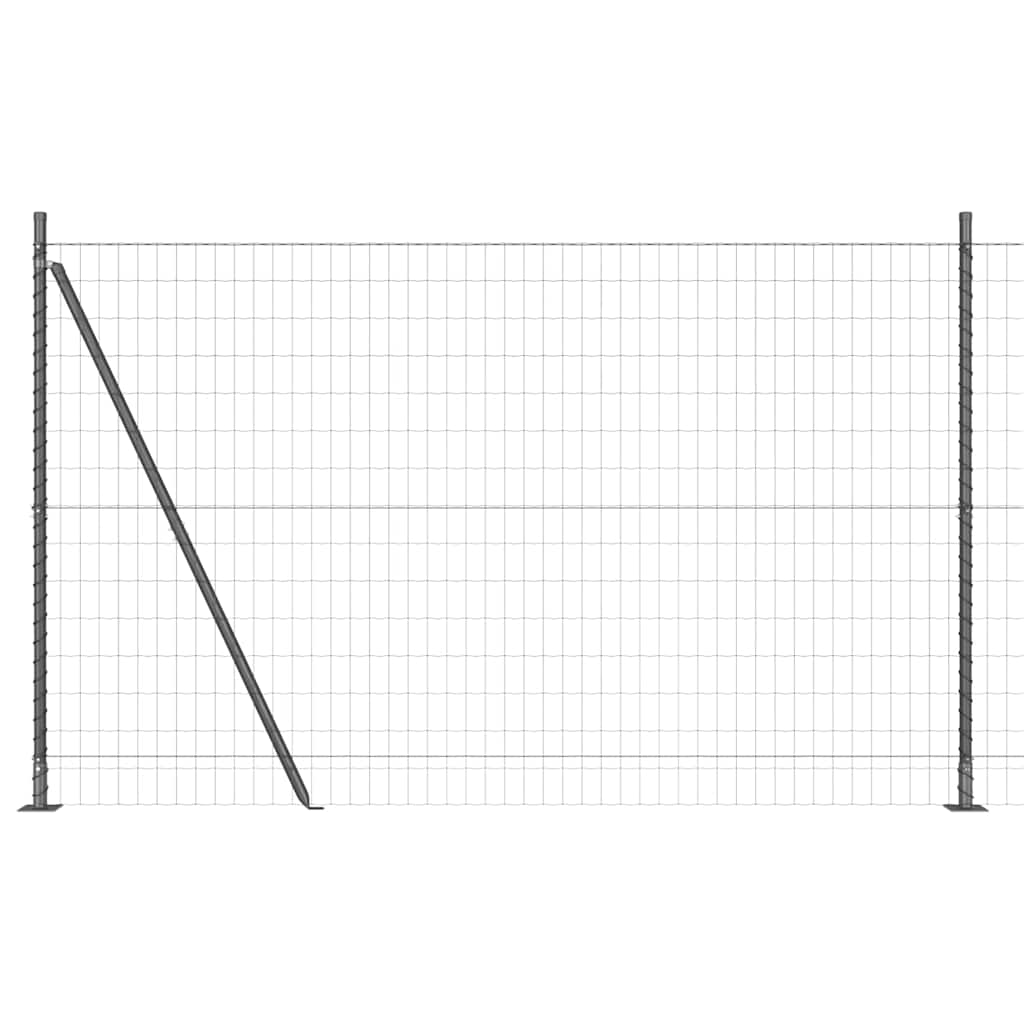 Geschweißter Drahtzaun mit Betonfundament 10 x 1,4 m (B x H)