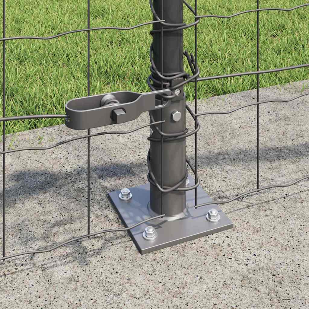 Geschweißter Drahtzaun mit Betonfundament 10 x 0,4 m (B x H)