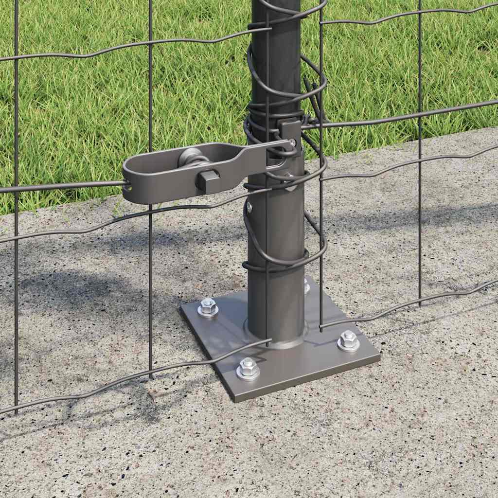 Geschweißter Drahtzaun mit Betonfundament 10 x 1 m (B x H)