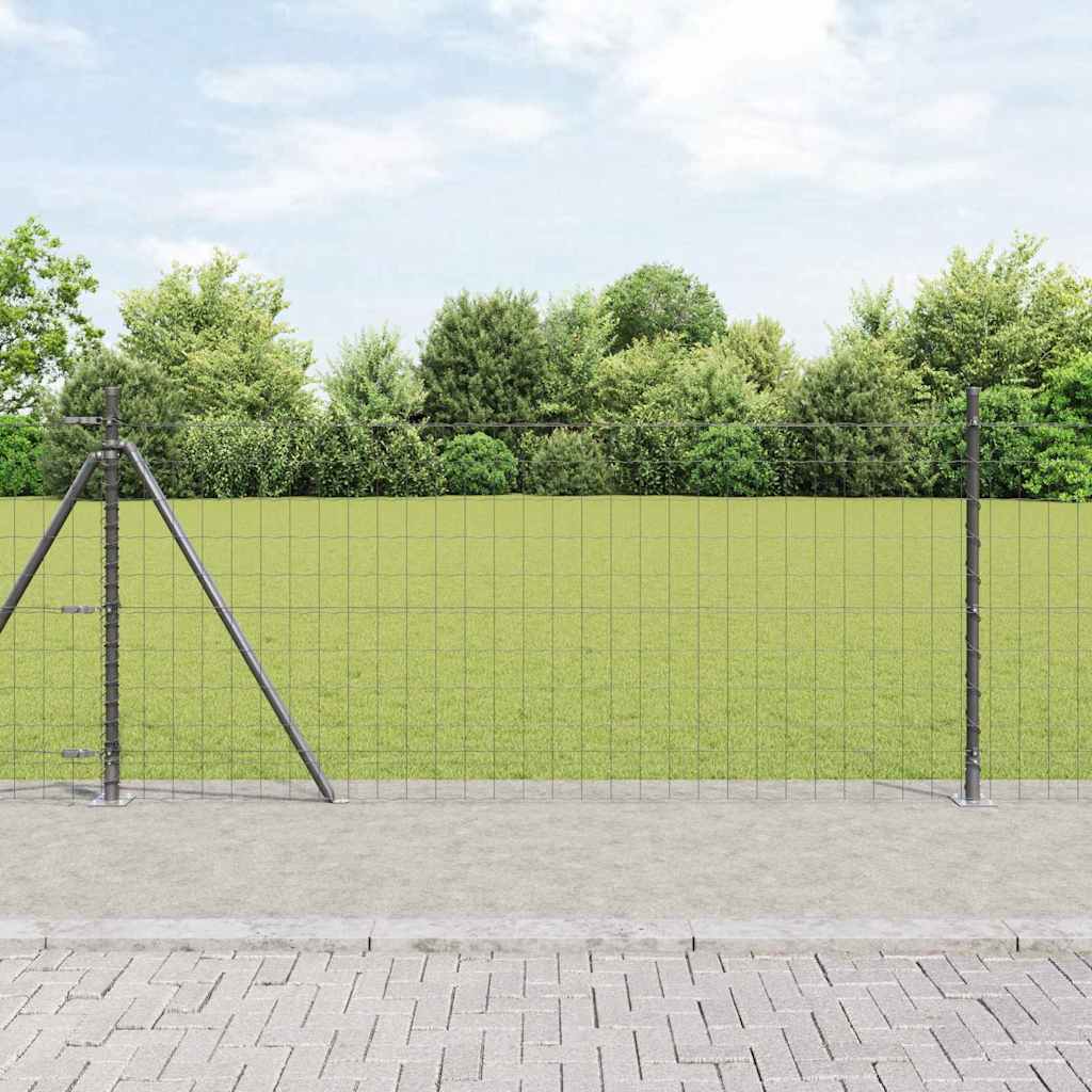 Geschweißter Drahtzaun mit Betonfundament 10 x 1 m (B x H)