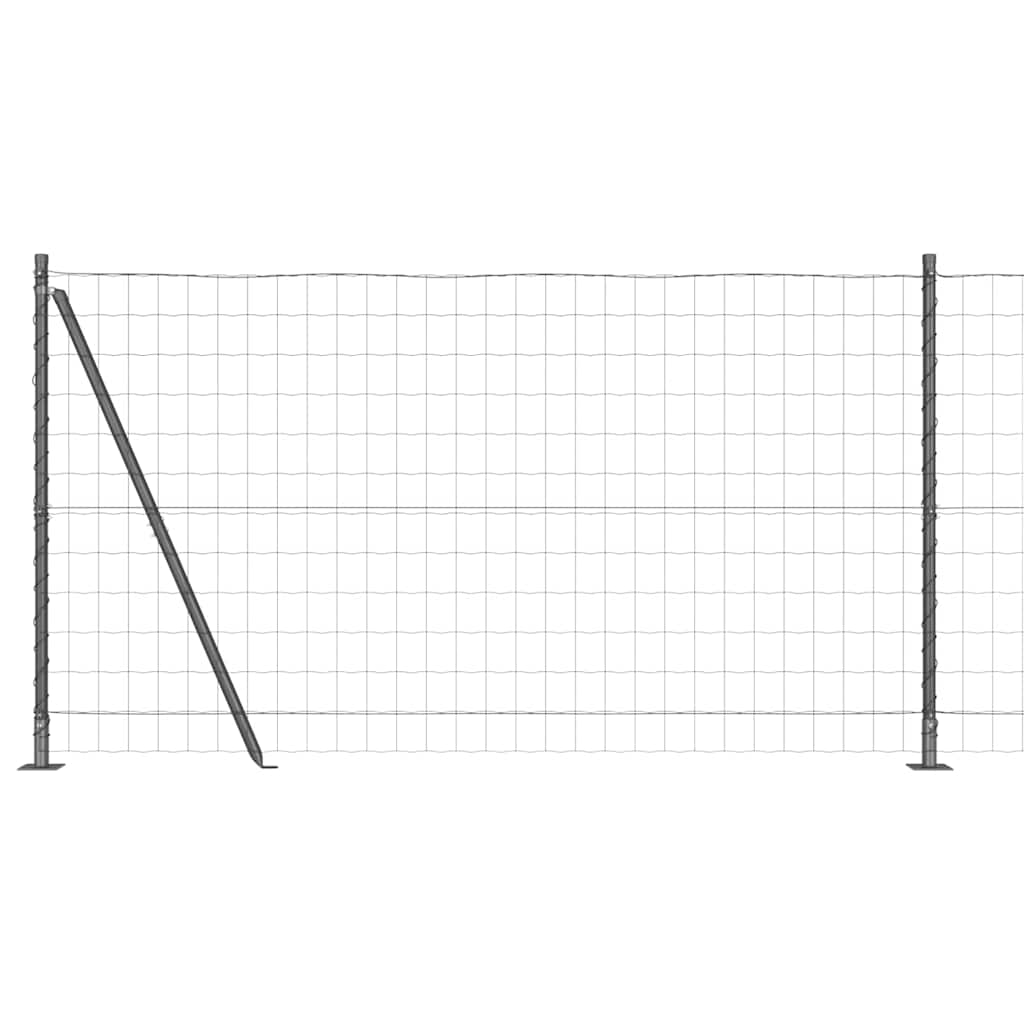 Geschweißter Drahtzaun mit Betonfundament 10 x 1,2 m (B x H)