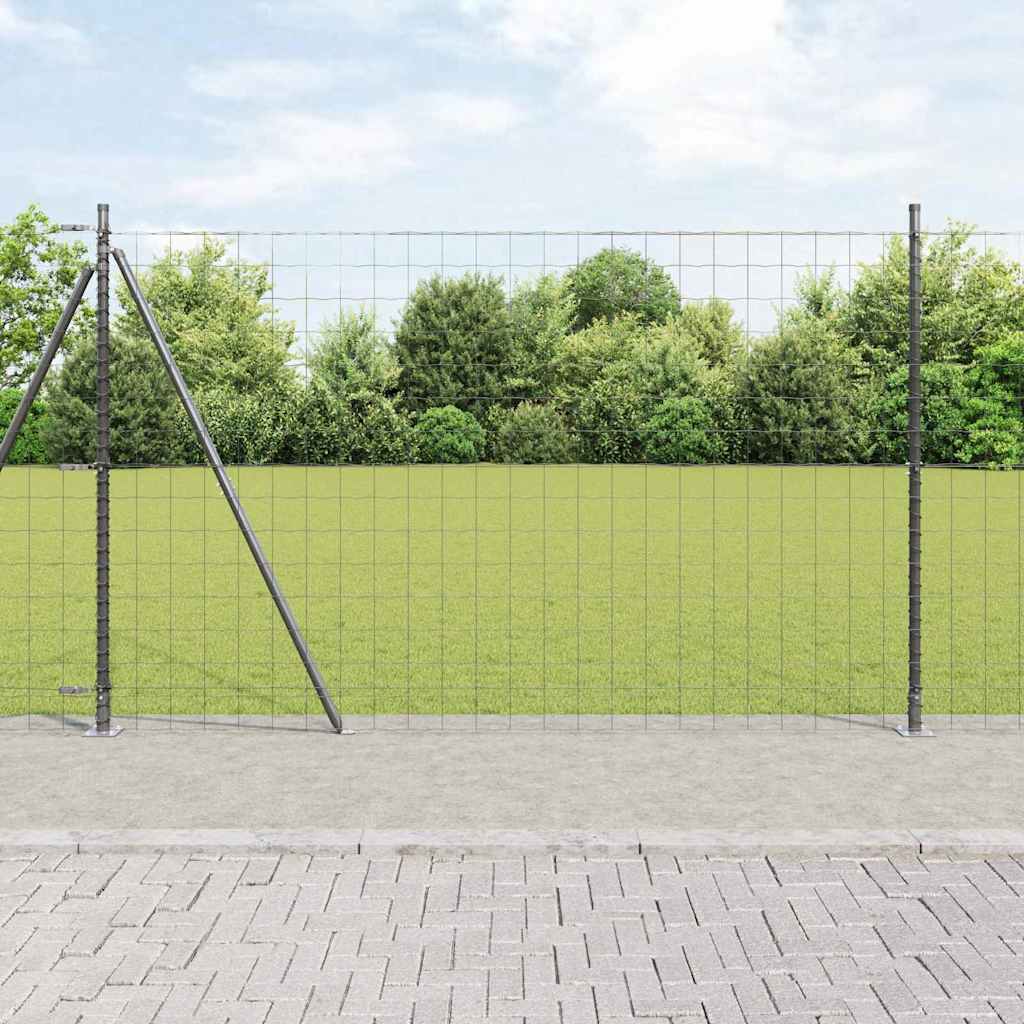 Geschweißter Drahtzaun mit Betonfundament 10 x 1,4 m (B x H)