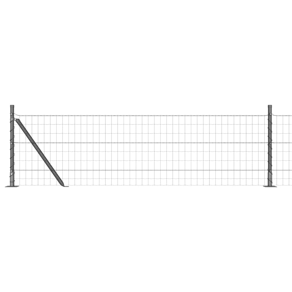Euro-Zaun mit Betonsockel 50 x 0,4 m PVC-beschichteter Stahl