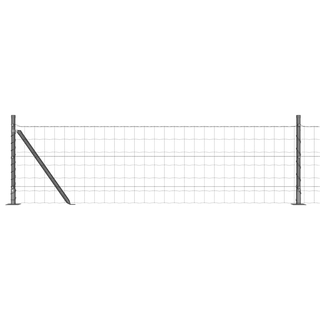 Geschweißter Drahtzaun mit Betonfundament 50 x 0,6 m (B x H)