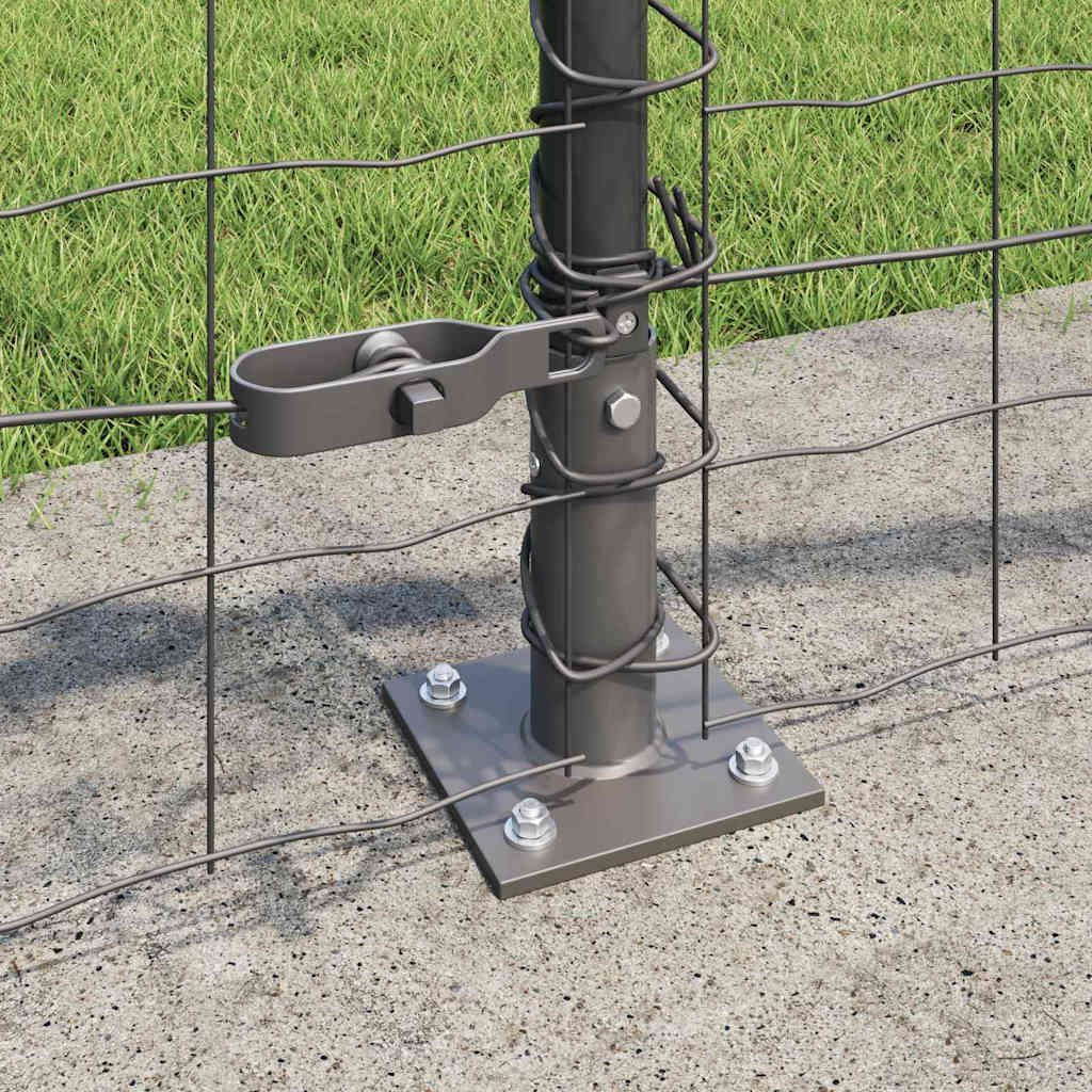 Geschweißter Drahtzaun mit Betonfundament 50 x 0,4 m (B x H)