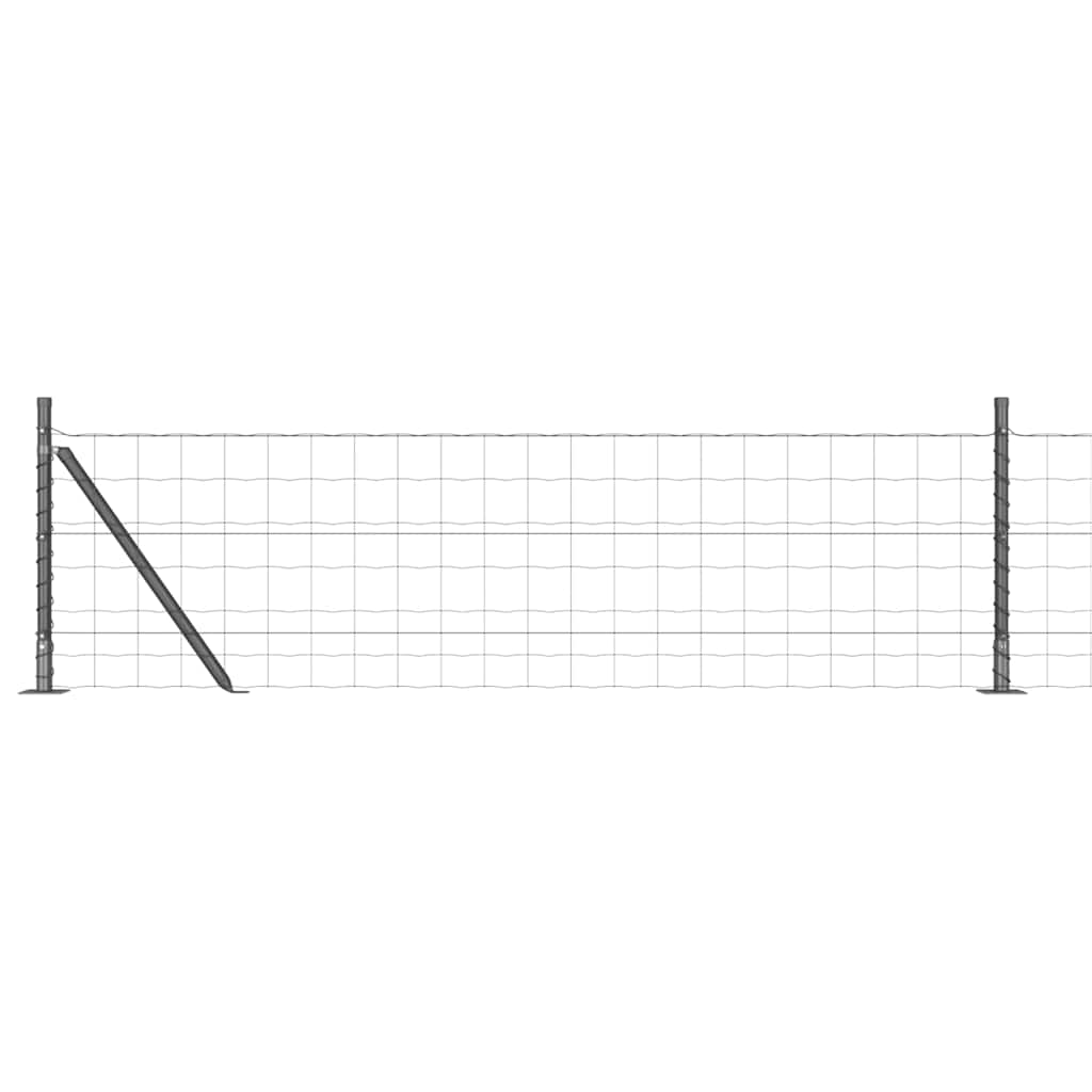 Geschweißter Drahtzaun mit Betonfundament 50 x 0,4 m (B x H)