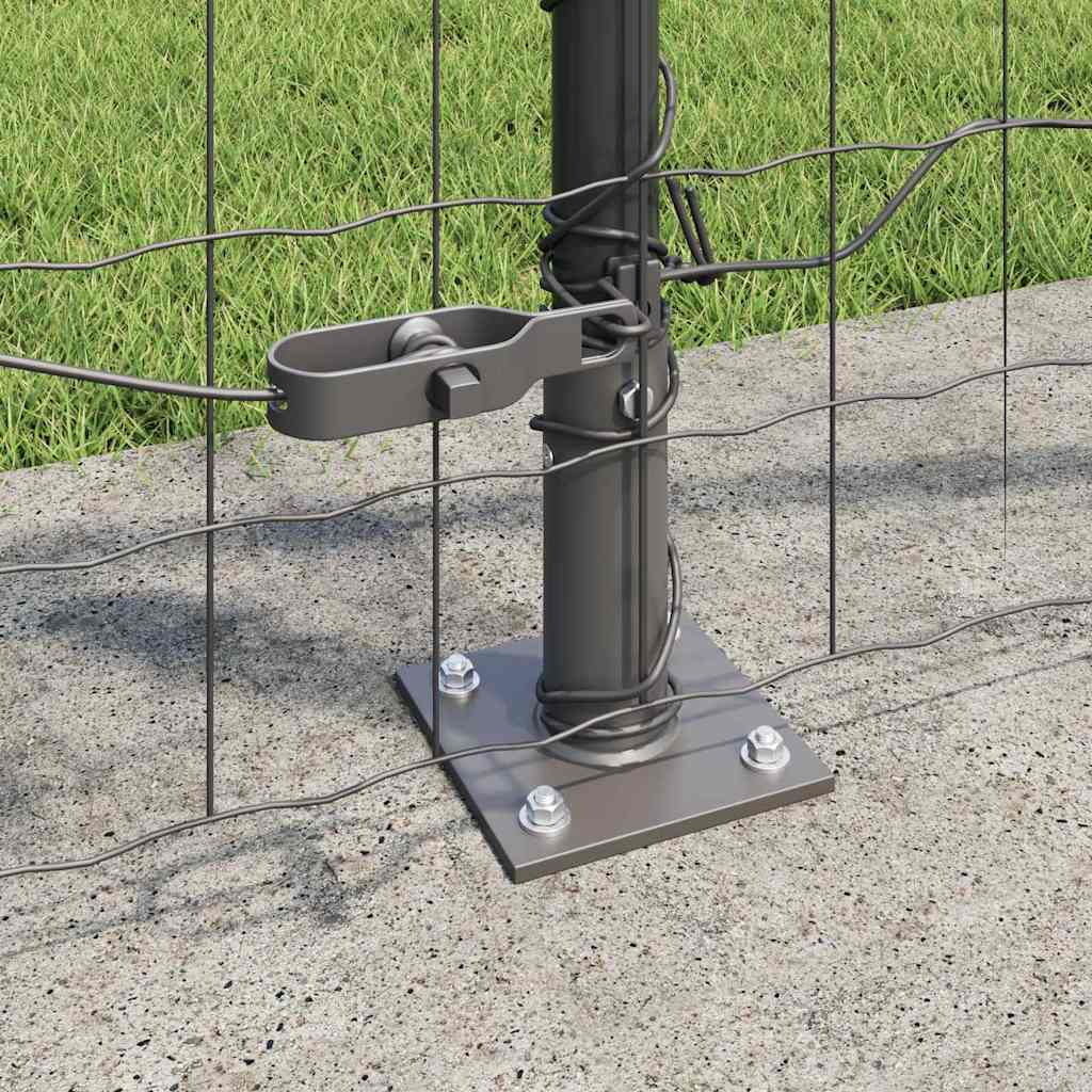 Geschweißter Drahtzaun mit Betonfundament 10 x 1 m (B x H)