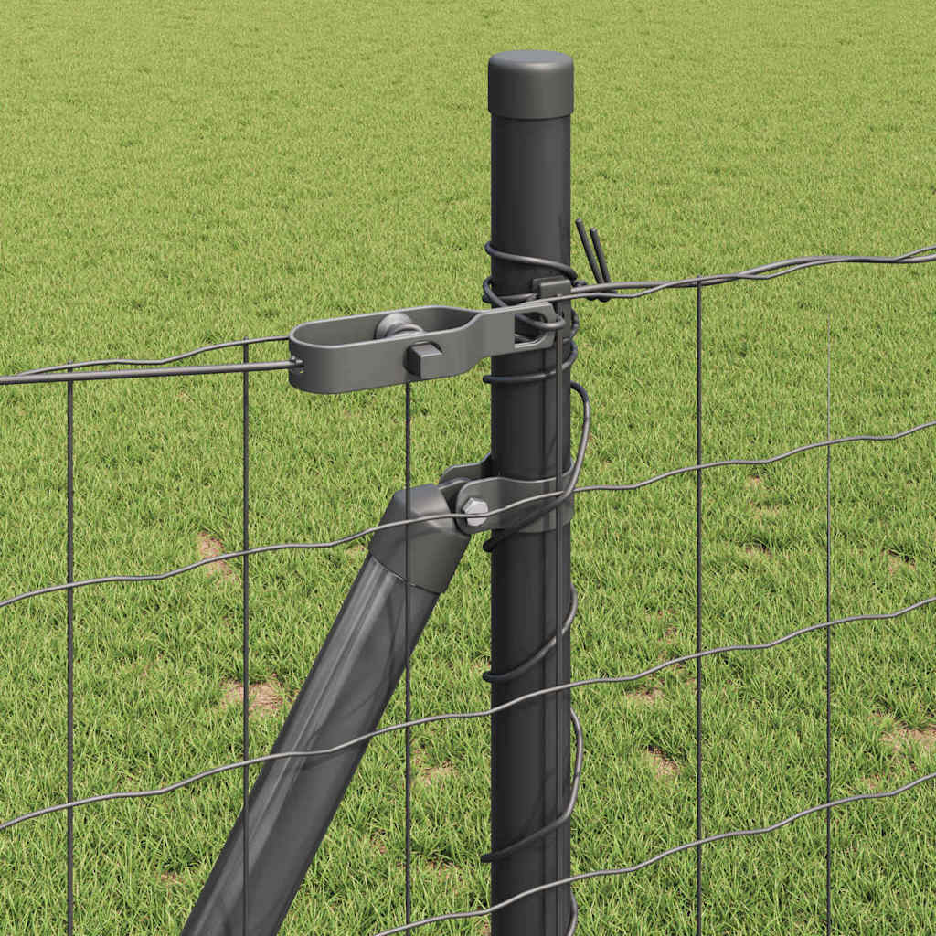 Geschweißter Drahtzaun mit Betonfundament 10 x 1 m (B x H)