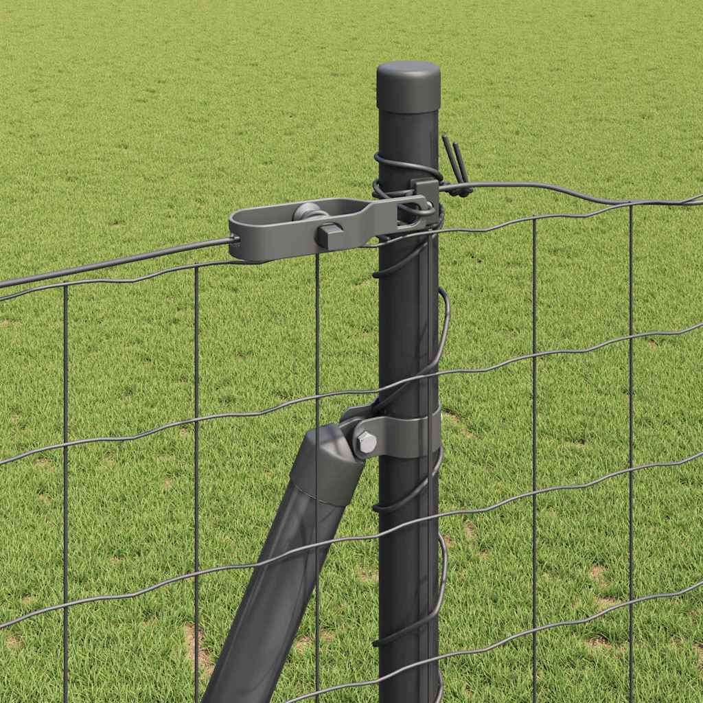 Geschweißter Drahtzaun mit Betonfundament 10 x 1,6 m (B x H)