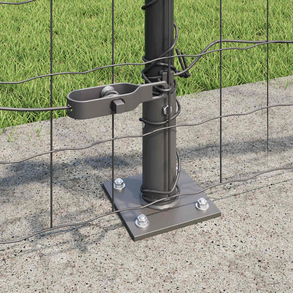 Geschweißter Drahtzaun mit Betonfundament 25 x 0,6 m (B x H)