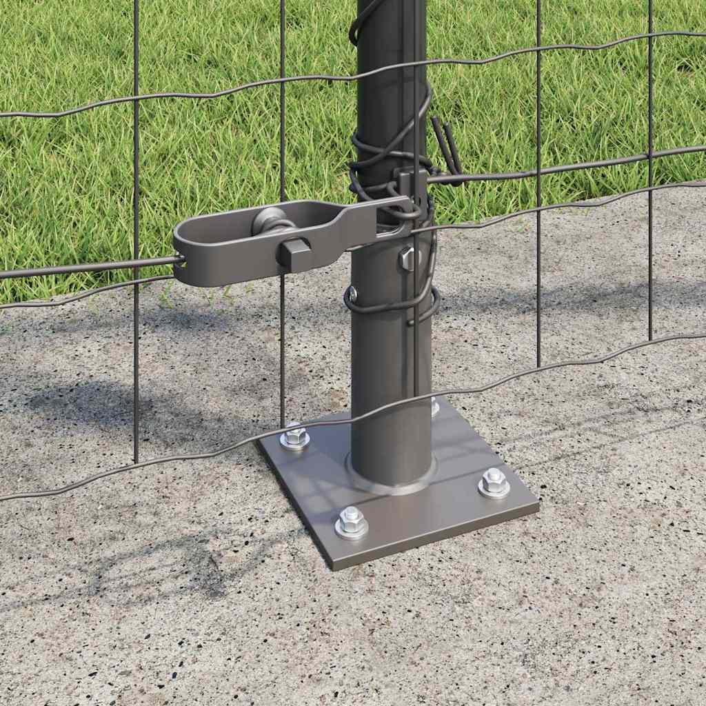 Geschweißter Drahtzaun mit Betonfundament 25 x 1,2 m (B x H)