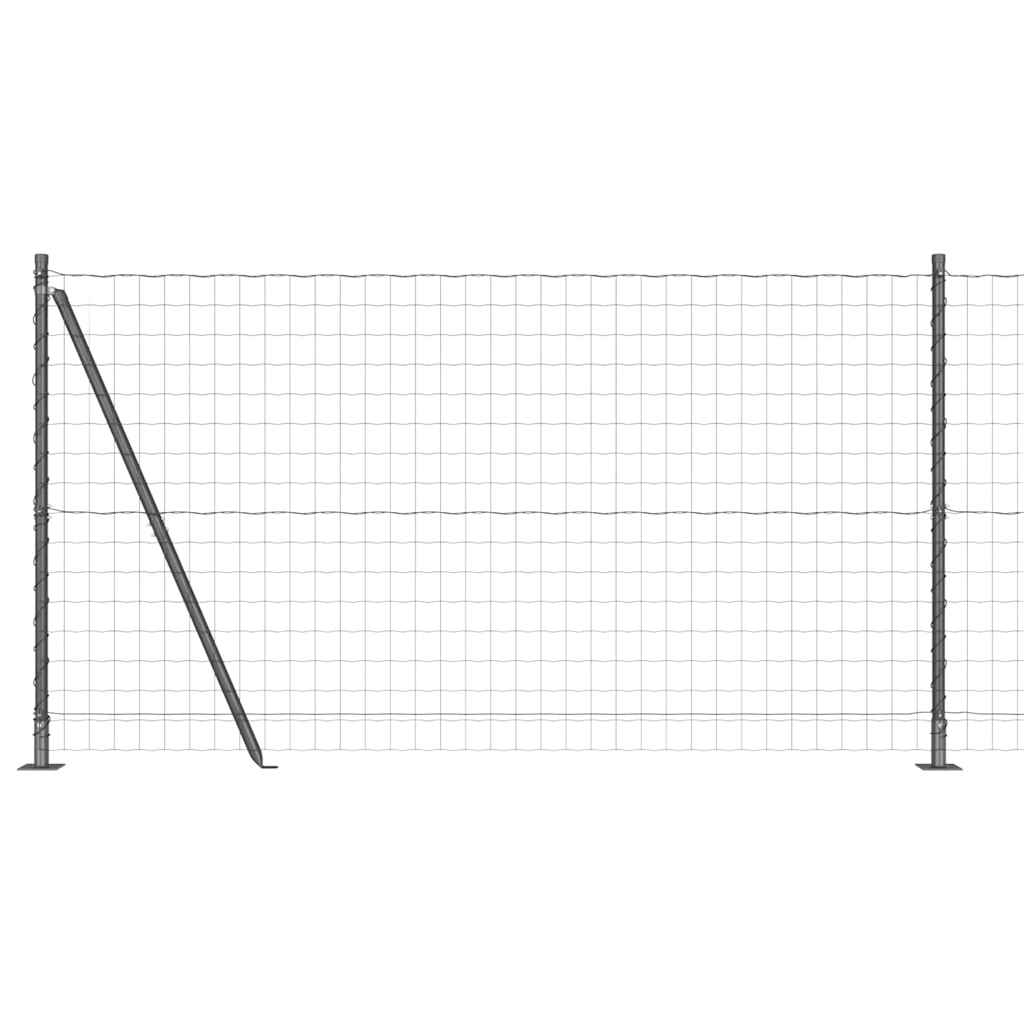 Geschweißter Drahtzaun mit Betonfundament 25 x 1,2 m (B x H)