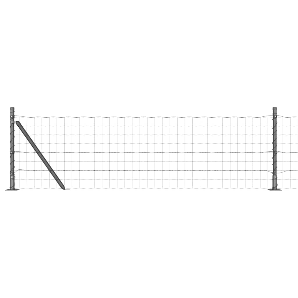 Geschweißter Drahtzaun mit Betonfundament 50 x 0,4 m (B x H)