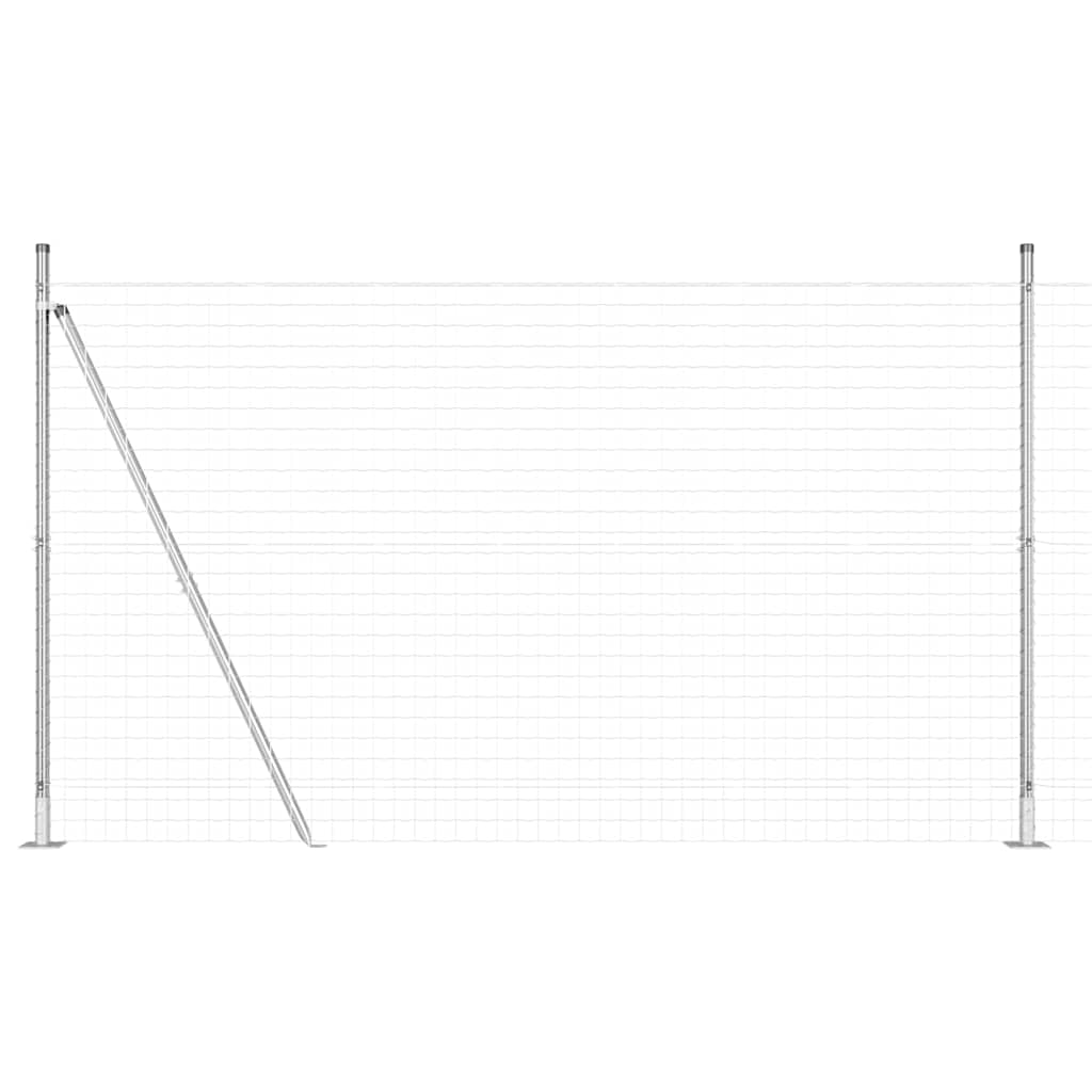 Geschweißter Drahtzaun mit Betonfundament 10 x 1,6 m (B x H)