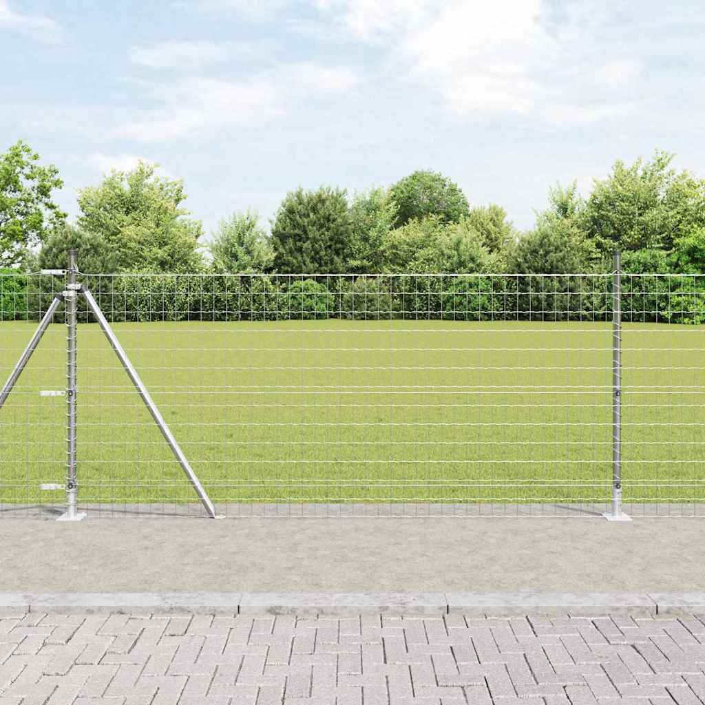 Geschweißter Drahtzaun mit Betonfundament 10 x 0,8 m (B x H)