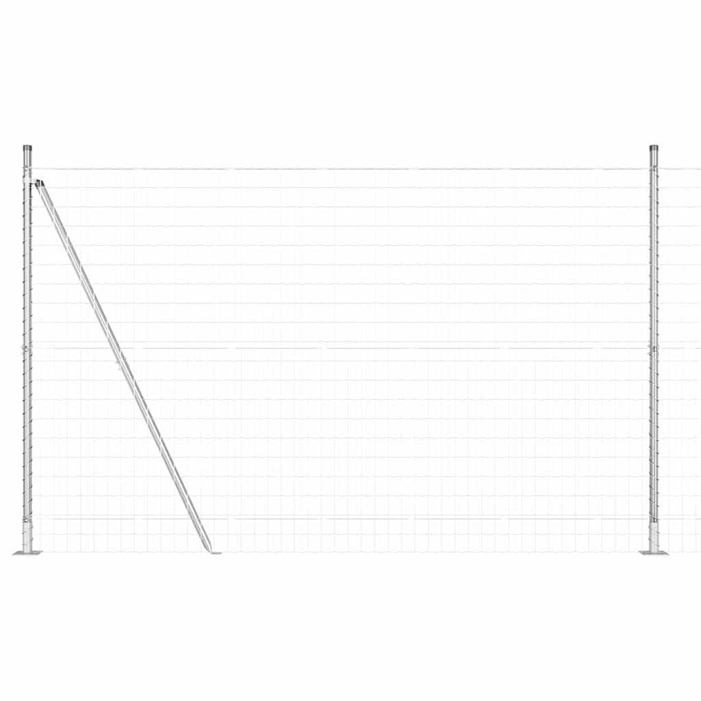 Geschweißter Drahtzaun mit Betonfundament 10 x 1,5 m (B x H)
