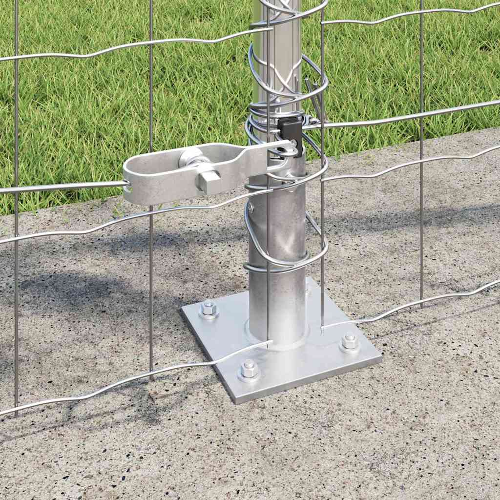 Geschweißter Drahtzaun mit Betonfundament 10 x 0,8 m (B x H)