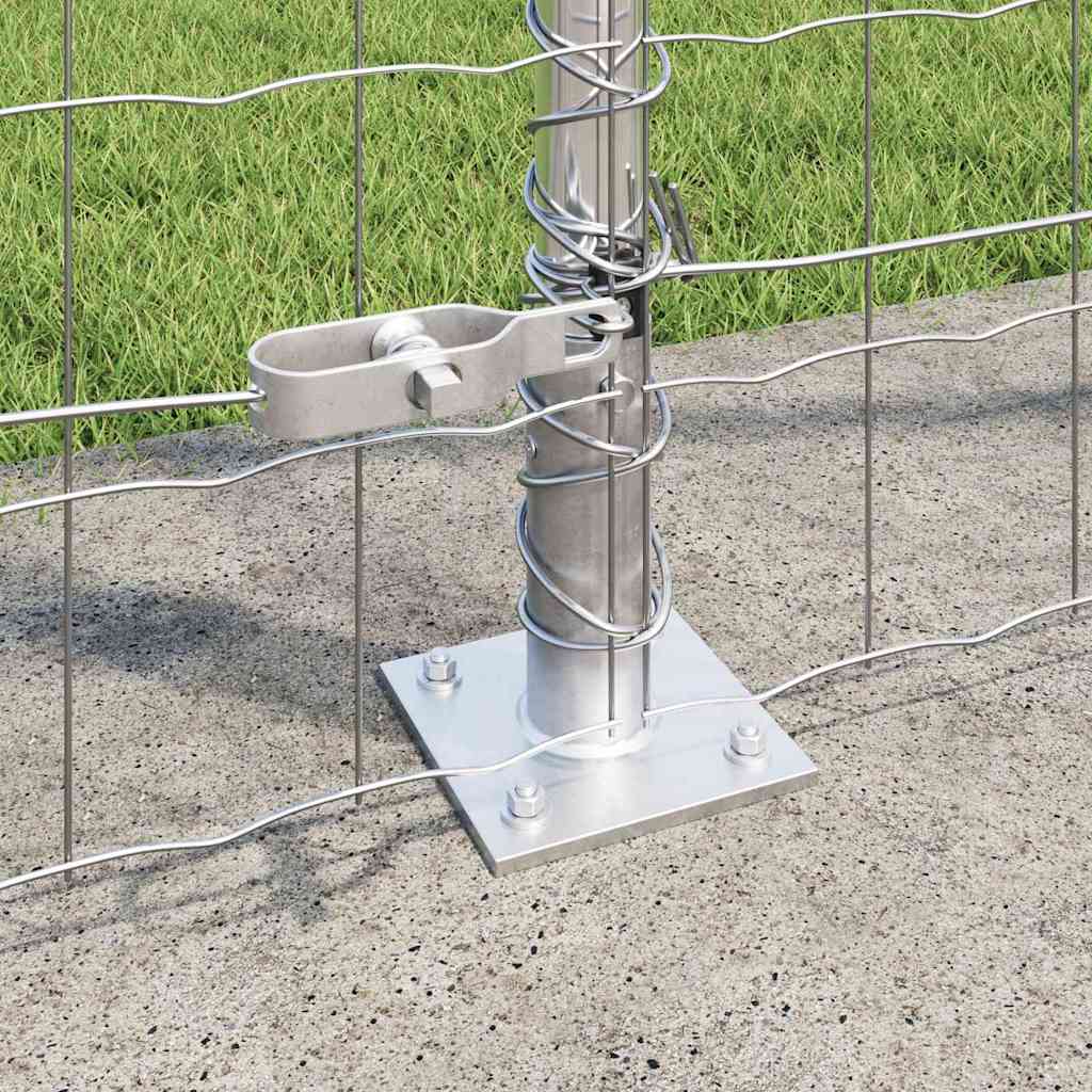 Geschweißter Drahtzaun mit Betonfundament 10 x 1,5 m (B x H)