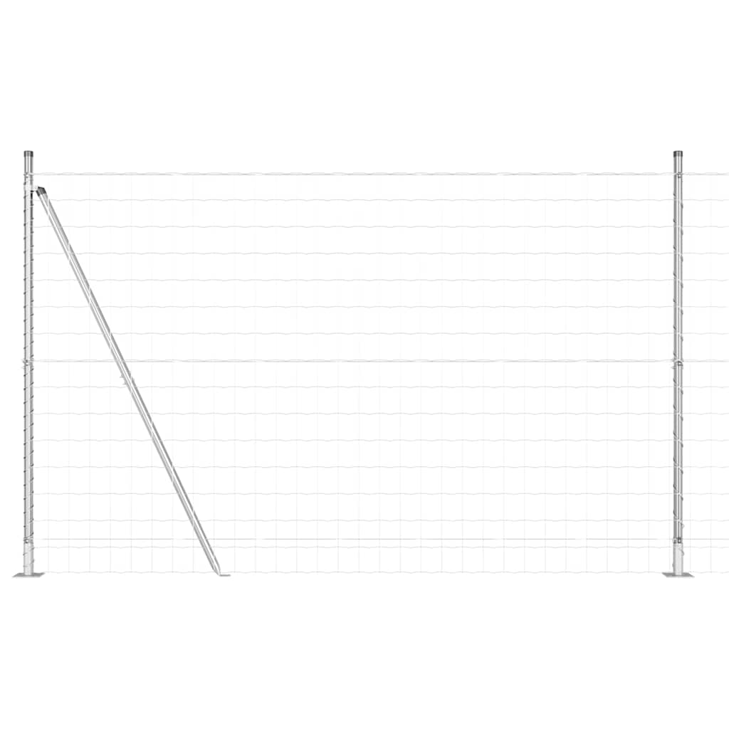 Geschweißter Drahtzaun mit Betonfundament 10 x 1,6 m (B x H)