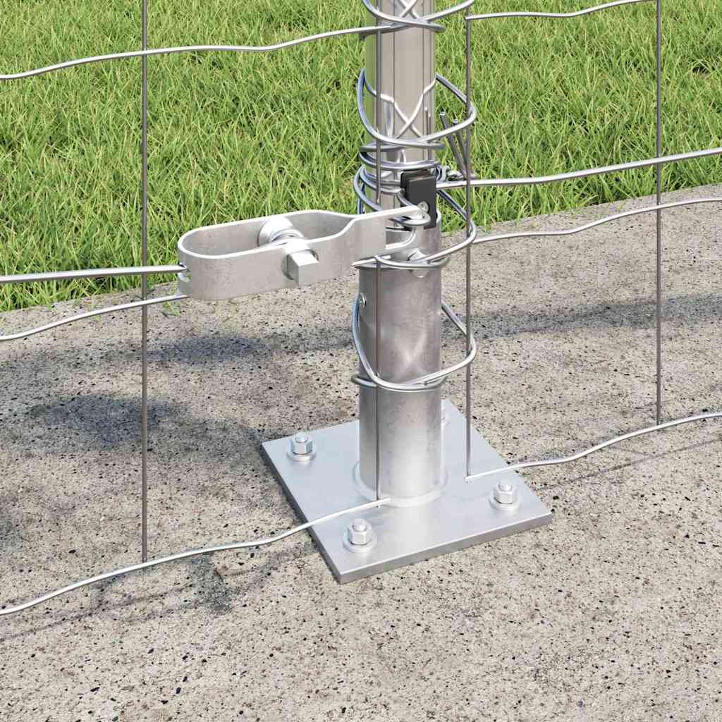 Geschweißter Drahtzaun mit Betonfundament 10 x 0,8 m (B x H)