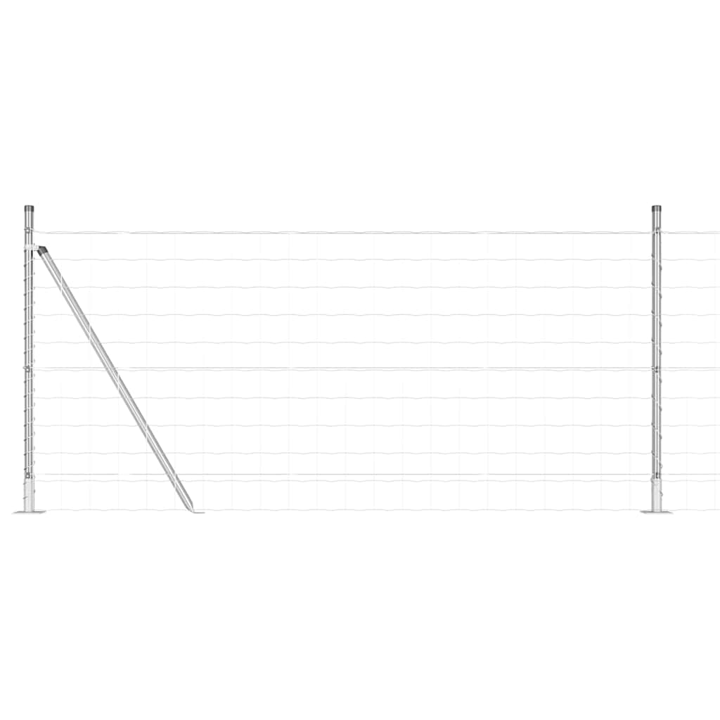 Geschweißter Drahtzaun mit Betonfundament 10 x 0,8 m (B x H)