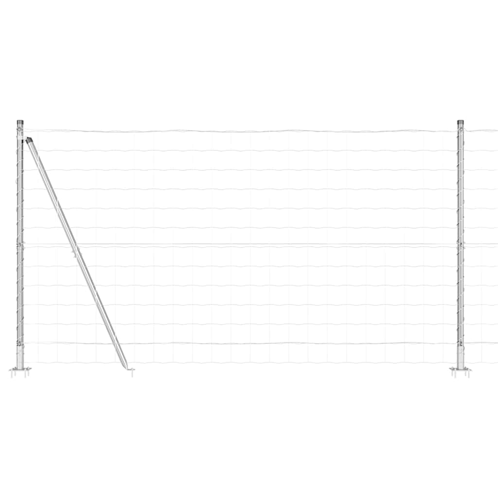 Geschweißter Drahtzaun mit Betonfundament 10 x 1,2 m (B x H)