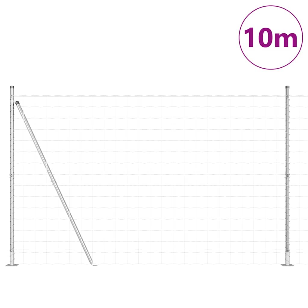 Geschweißter Drahtzaun mit Betonfundament 10 x 1,4 m (B x H)