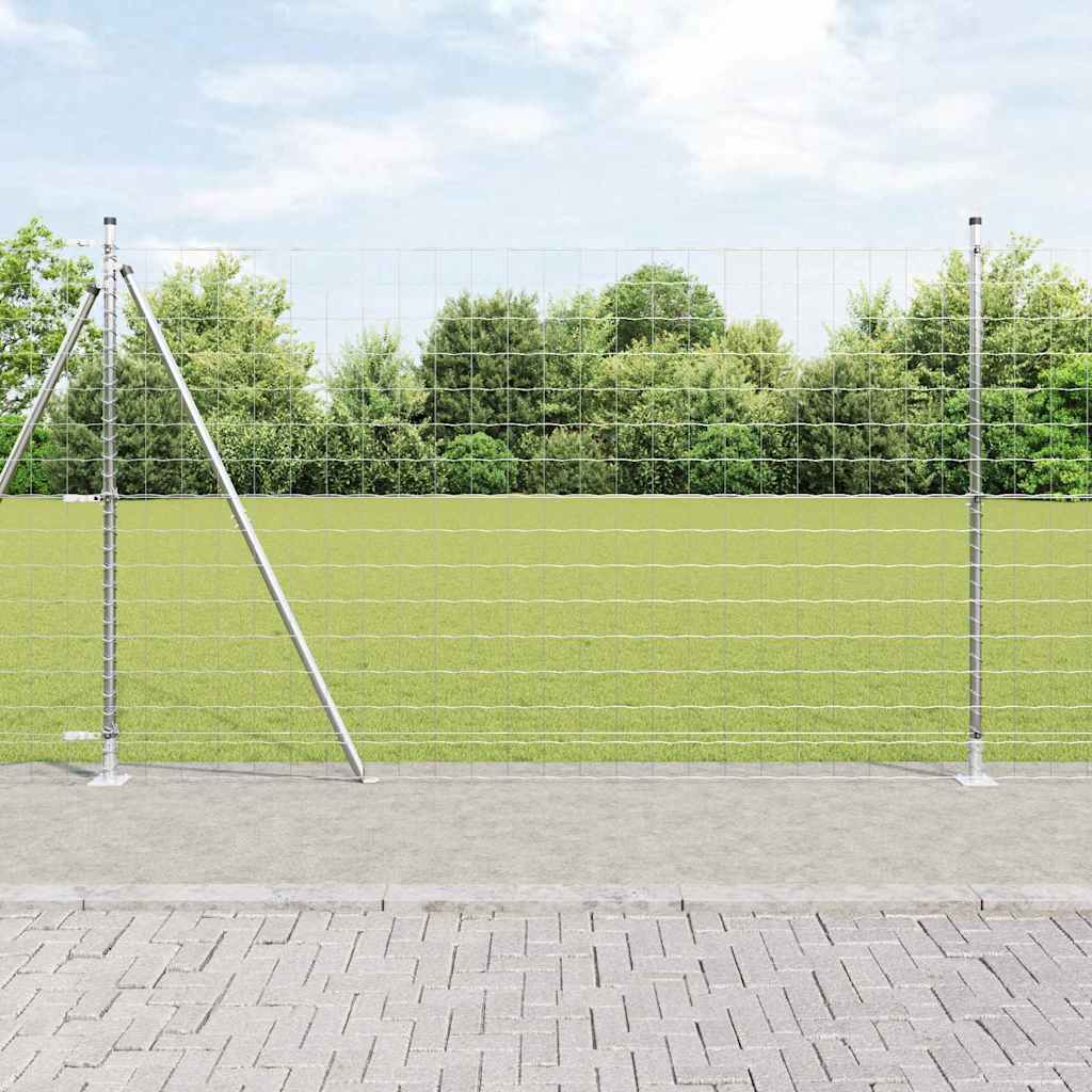 Geschweißter Drahtzaun mit Betonfundament 10 x 1,5 m (B x H)