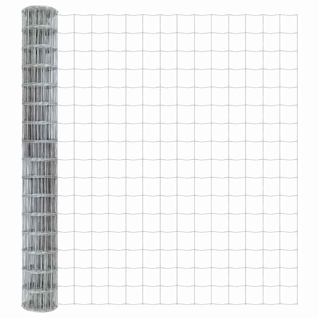 Geschweißter Drahtzaun mit Betonfundament 10 x 1,5 m (B x H)