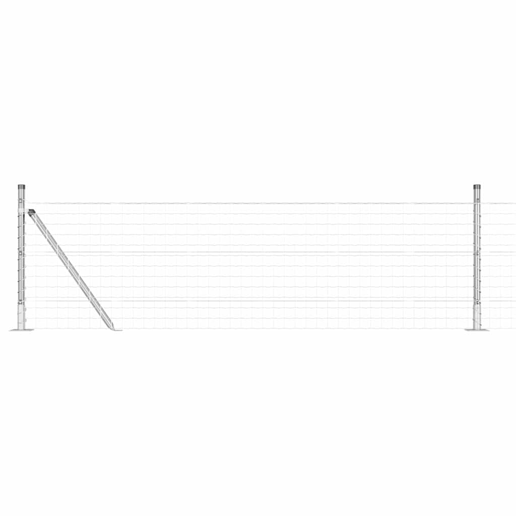 Geschweißter Drahtzaun mit Betonfundament 25 x 0,4 m (B x H)