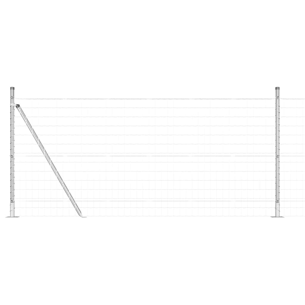 Geschweißter Drahtzaun mit Betonfundament 25 x 1 m (B x H)