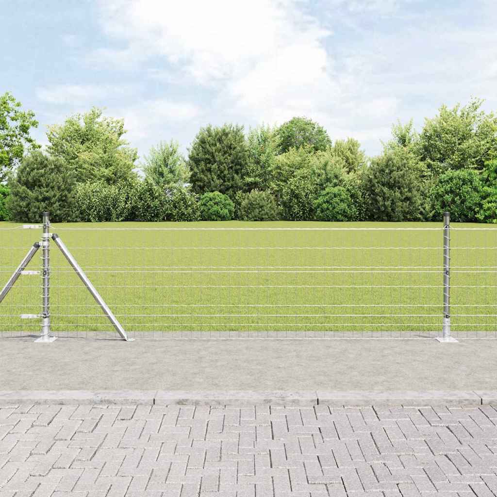 Geschweißter Drahtzaun mit Betonfundament 25 x 0,6 m (B x H)