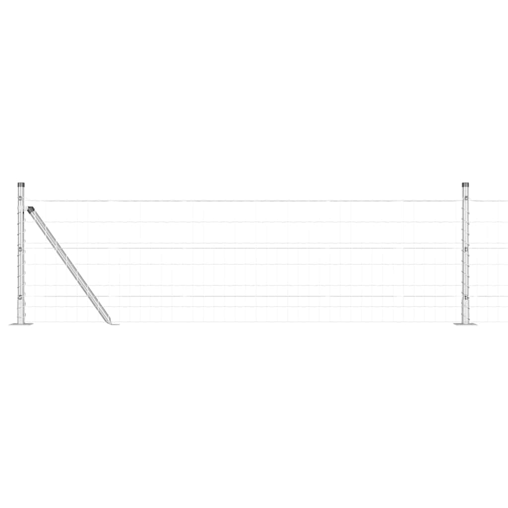 Geschweißter Drahtzaun mit Betonfundament 25 x 0,6 m (B x H)