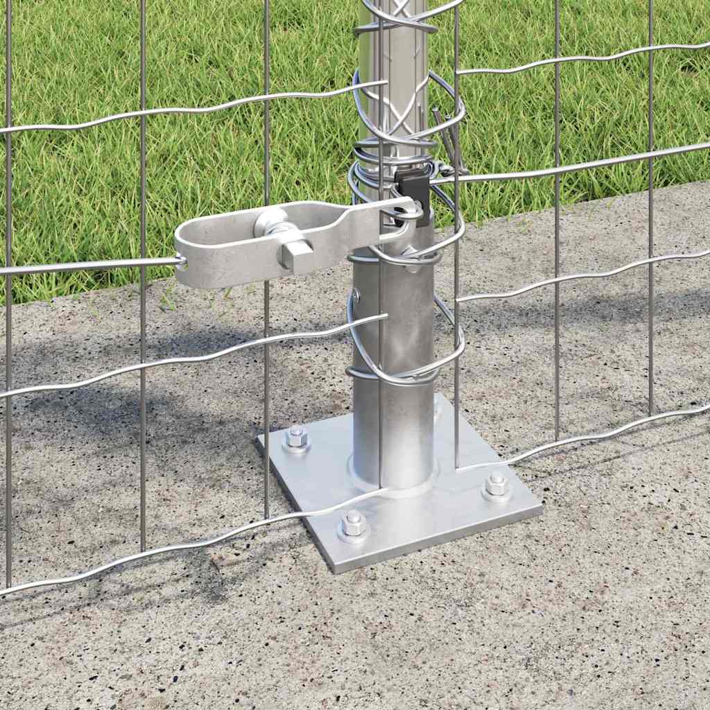 Geschweißter Drahtzaun mit Betonfundament 25 x 0,8 m (B x H)