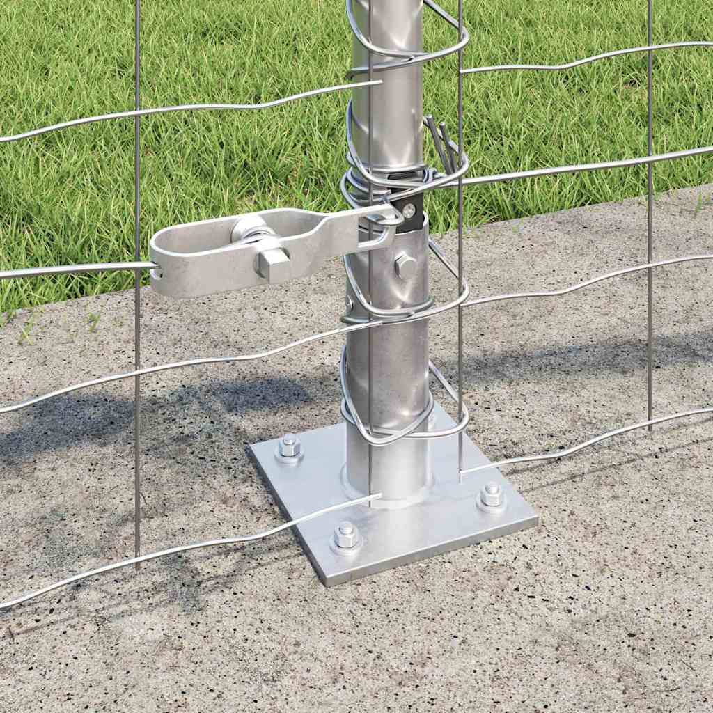Geschweißter Drahtzaun mit Betonfundament 25 x 0,6 m (B x H)