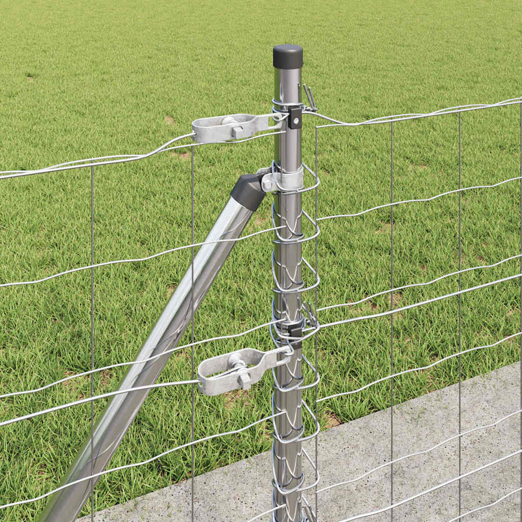 Geschweißter Drahtzaun mit Betonfundament 25 x 0,6 m (B x H)