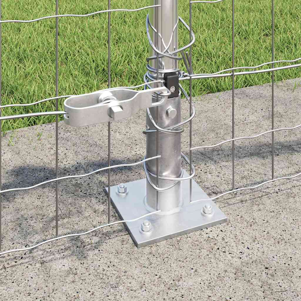 Geschweißter Drahtzaun mit Betonfundament 50 x 0,6 m (B x H)
