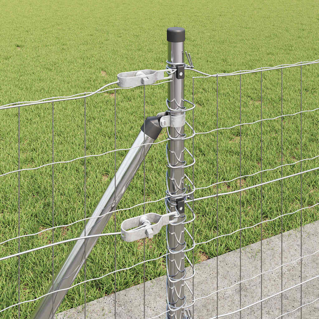 Geschweißter Drahtzaun mit Betonfundament 50 x 0,6 m (B x H)