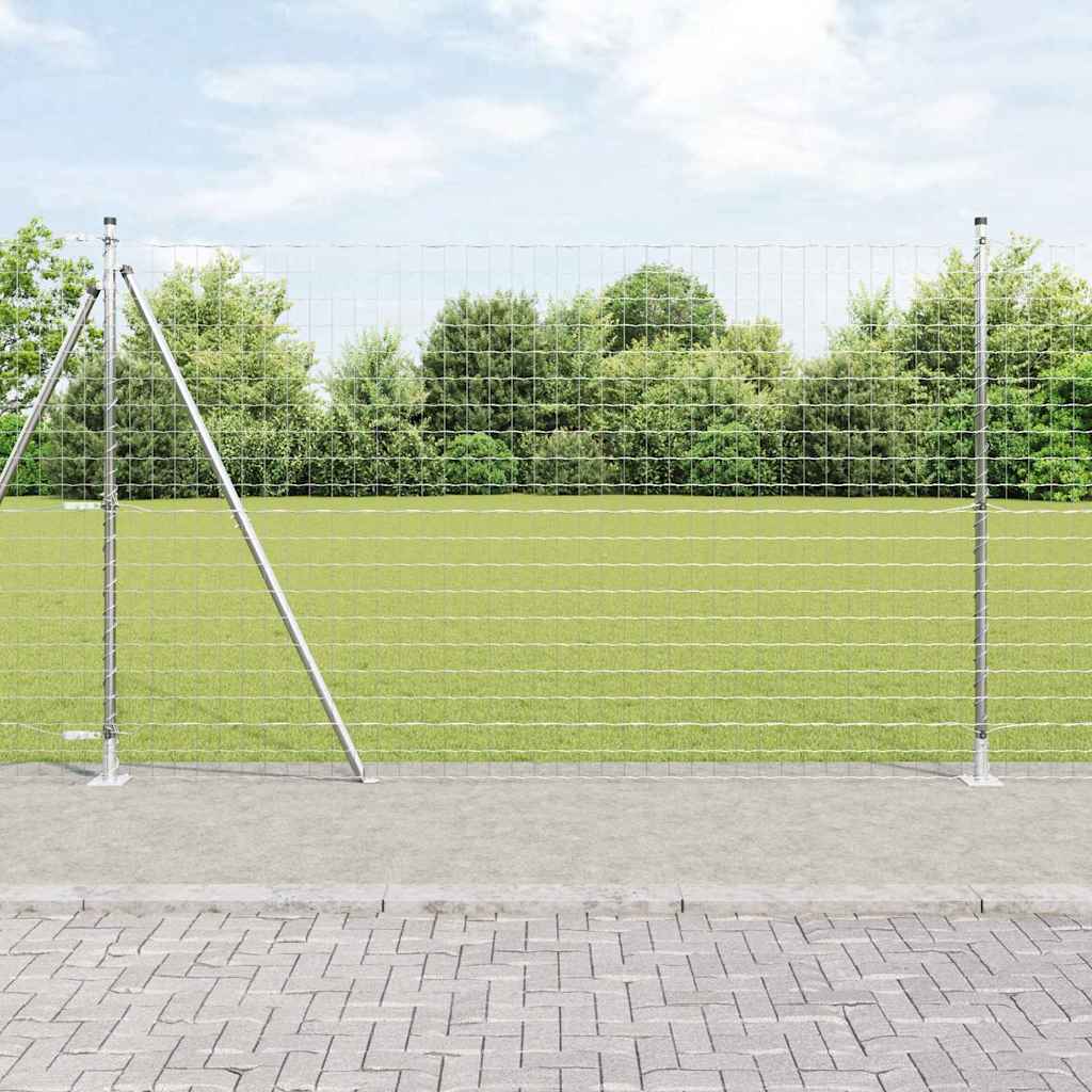 Geschweißter Drahtzaun mit Betonfundament 10 x 1,5 m (B x H)
