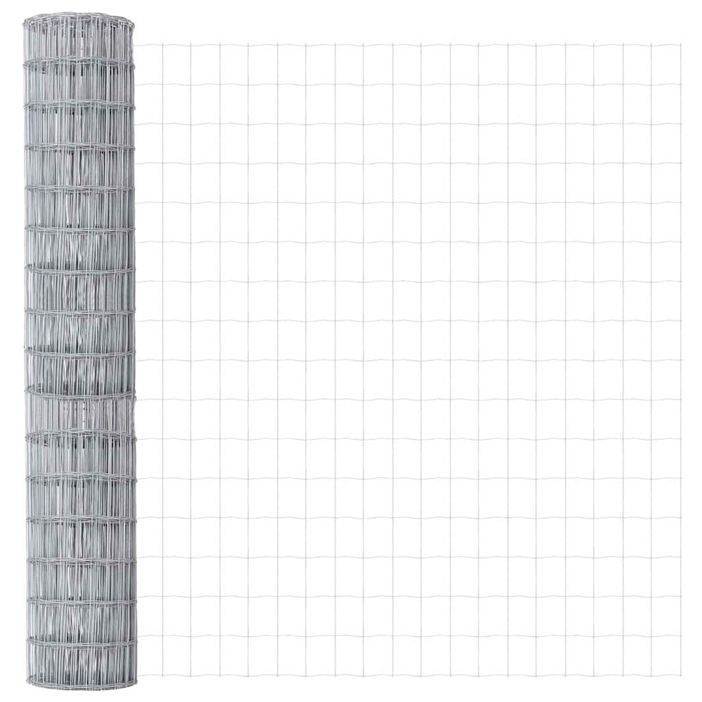 Geschweißter Drahtzaun mit Betonfundament 10 x 1,5 m (B x H)