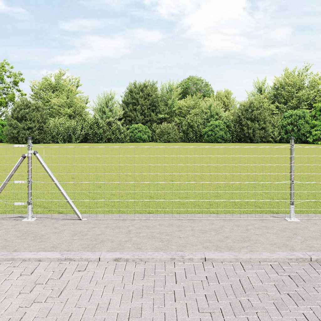 Geschweißter Drahtzaun mit Betonfundament 25 x 0,4 m (B x H)