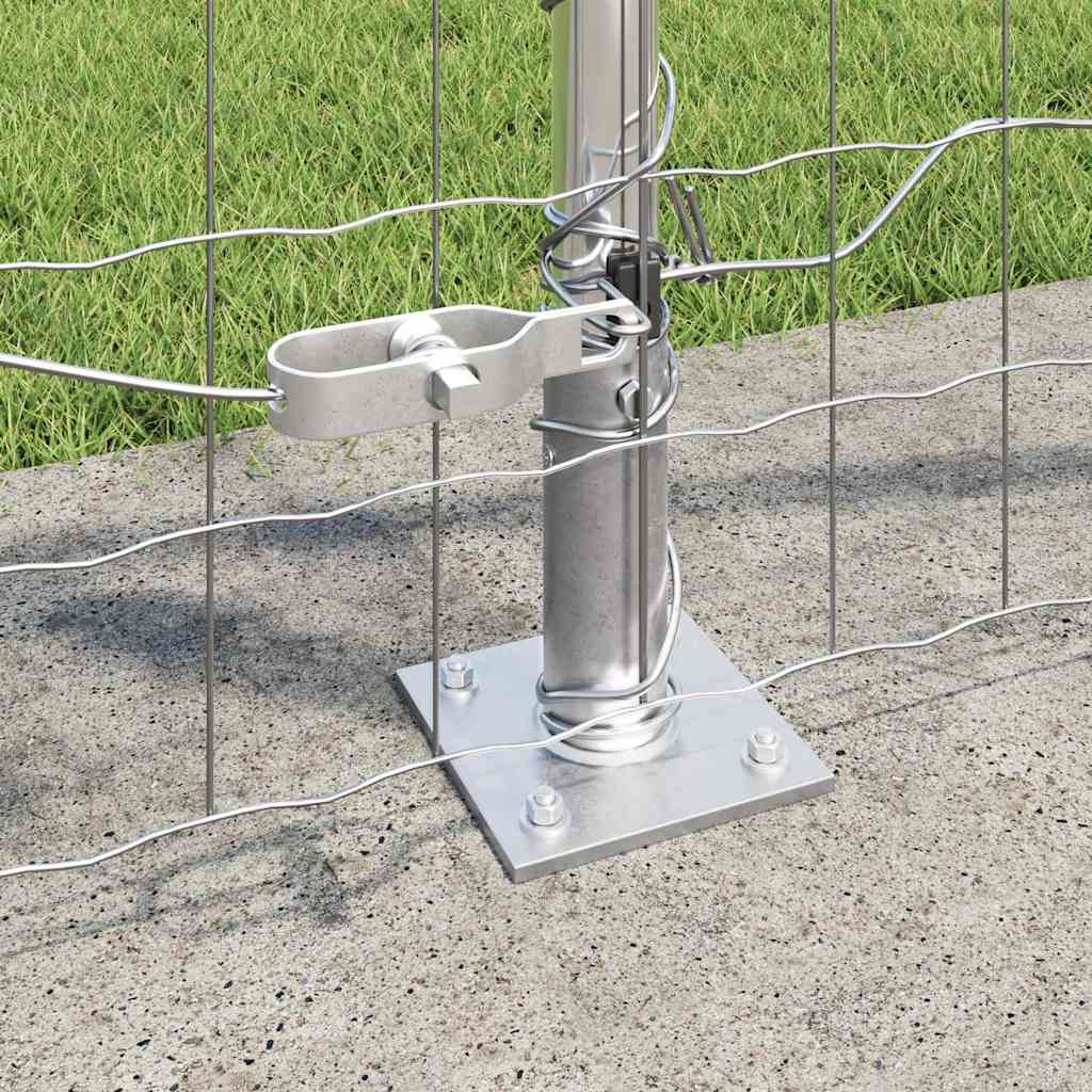Geschweißter Drahtzaun mit Betonfundament 25 x 0,8 m (B x H)