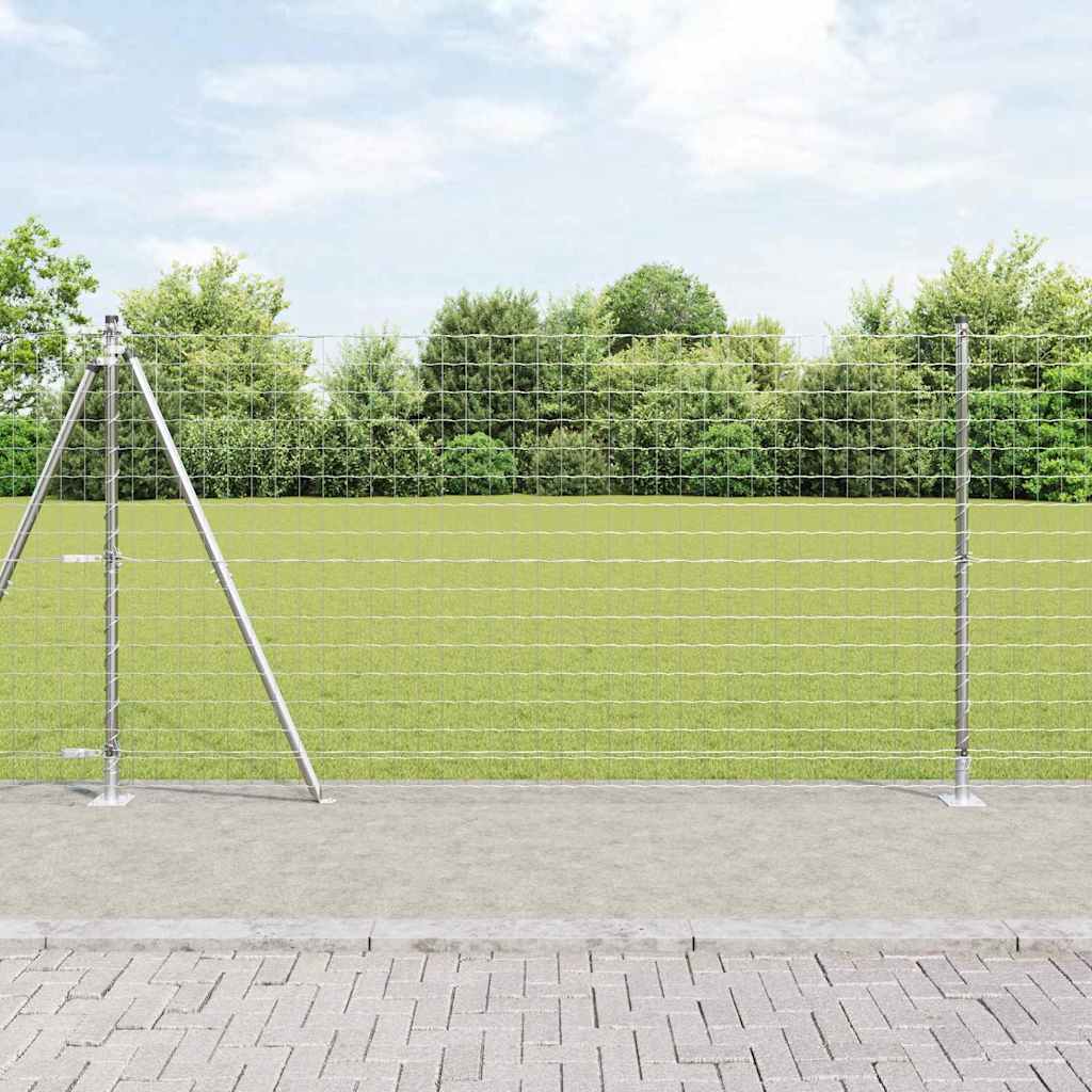 Geschweißter Drahtzaun mit Betonfundament 25 x 1,2 m (B x H)